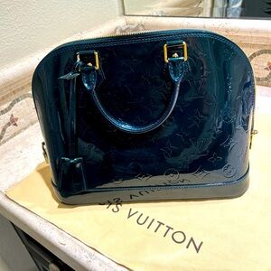 Louis Vuitton Alma PM Vernis Bleu Nuit Teal